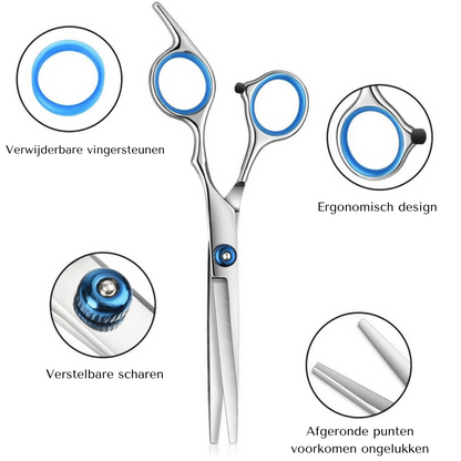 10-teiliges Friseur Set aus Edelstahl für präzise Haarschnitte zu Hause-3