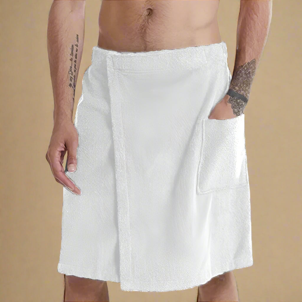 Variant image for Weiches Badetuch mit Taschen – Vielseitig für Sauna, Dusche und Strand, Tragbar & Komfortabel-2