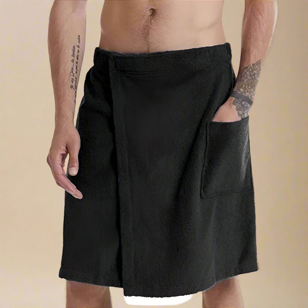 Variant image for Weiches Badetuch mit Taschen – Vielseitig für Sauna, Dusche und Strand, Tragbar & Komfortabel-1