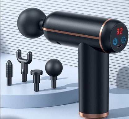 MassageGun Pro - Beste Massagepistole mit 4 Aufsätzen und anpassbarer Intensität-1