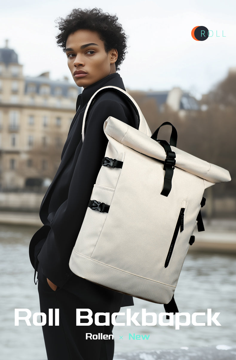 ROLLTRAIL – Erweiterbarer Rolltop-Rucksack mit Laptopfach & großem Volumen