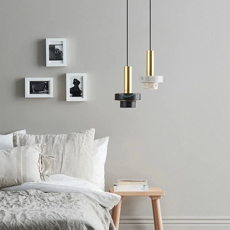 Pendelleuchte Kupfer Vulkanstein 280mm LED Hängelampe Esszimmerlampe-6