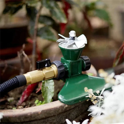 HydroSpin 360 Rasensprenger – Metall – 360° Garten
