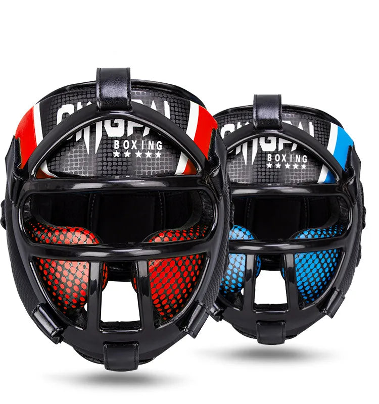 FightGuard - Premium Kopfschutzhelm Mit Integrierter Gesichtsmaske Für Kickboxen-3