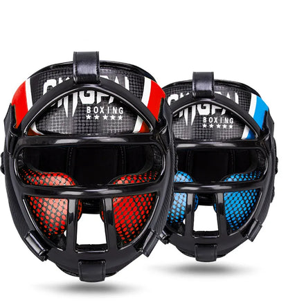 FightGuard - Premium Kopfschutzhelm Mit Integrierter Gesichtsmaske Für Kickboxen-3