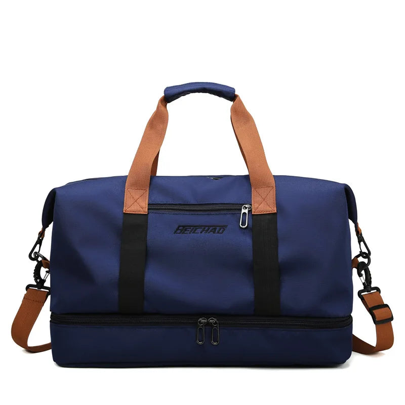 Variant image for Tragbarer Fitnessbeutel mit Schuhfach und nasser Trockentrenntasche für aktives Reisen-5