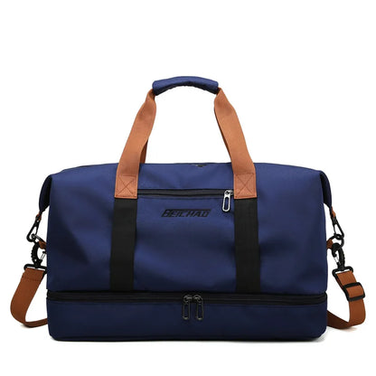 Variant image for Tragbarer Fitnessbeutel mit Schuhfach und nasser Trockentrenntasche für aktives Reisen-5