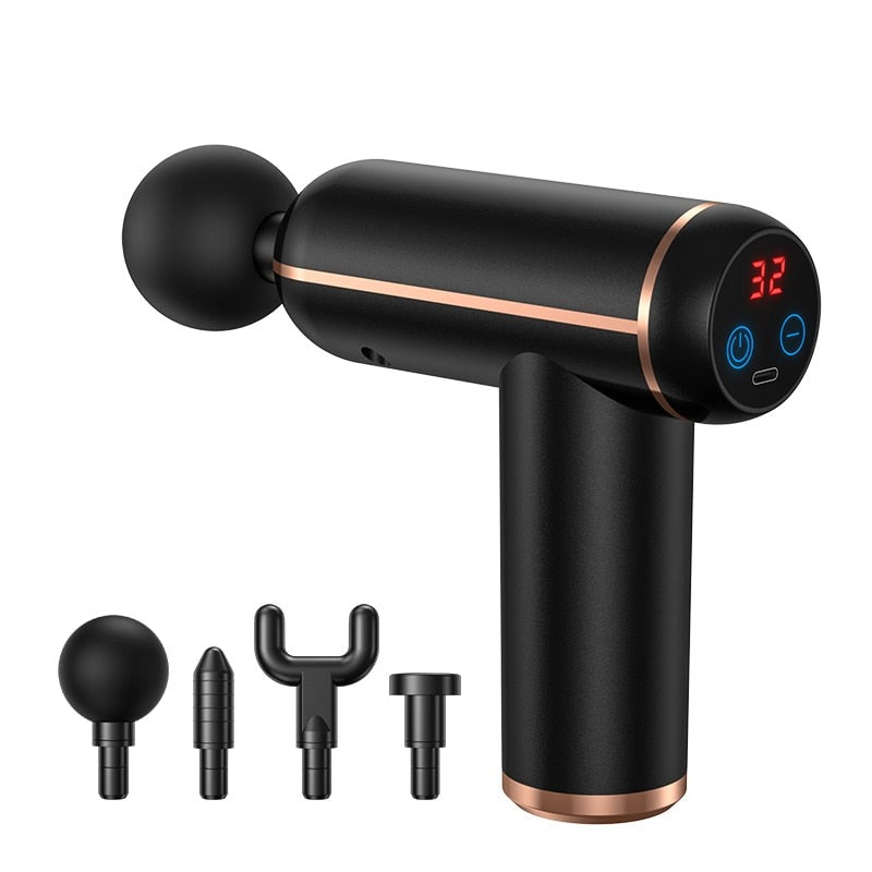 MassageGun Pro - Beste Massagepistole mit 4 Aufsätzen und anpassbarer Intensität-2