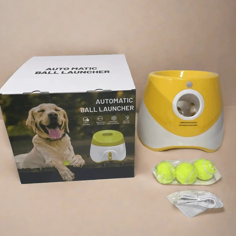 PlayFetch Automatischer Ballwerfer – Wiederaufladbares Hundespielzeug