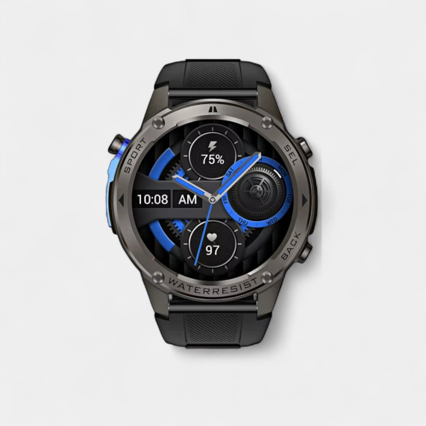 TrekSight X – Outdoor-Smartwatch mit GPS, Kompass & Gesundheitsüberwachung