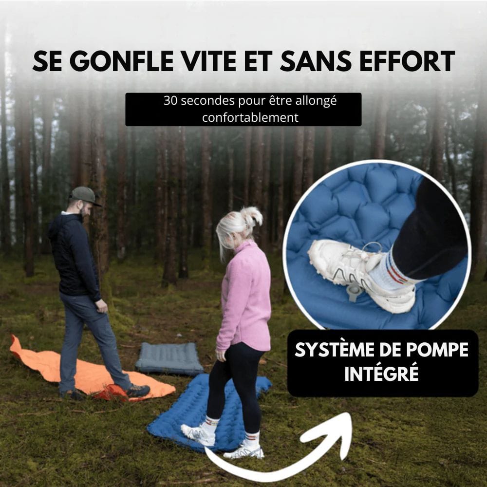 AirTrek Mat – Aufblasbare Campingmatratze mit Fußpumpe & ergonomischem Design