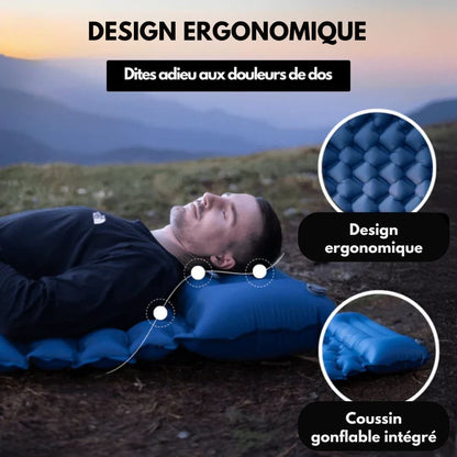 AirTrek Mat – Aufblasbare Campingmatratze mit Fußpumpe & ergonomischem Design
