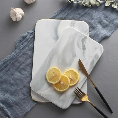 StoneEdge Marmor Schneidebrett – Elegant & Funktional für Schneiden und Servieren
