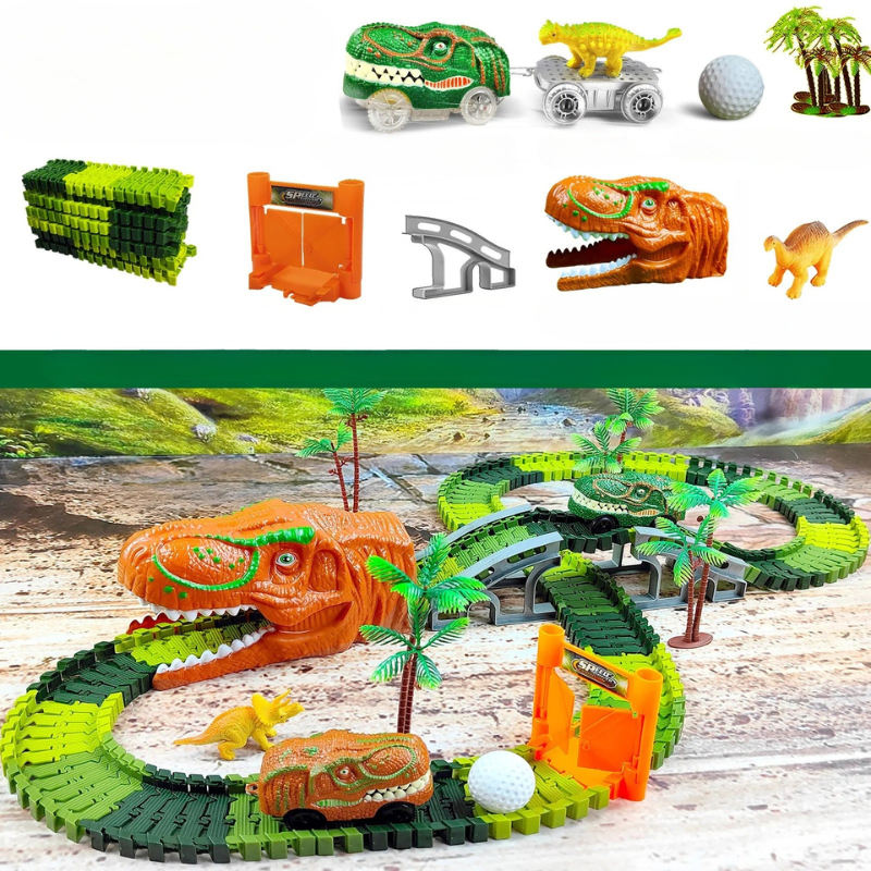 DinoTrack Express – Interaktives Dino-Zugspiel für fantasievolle Kinder ab 3 Jahren
