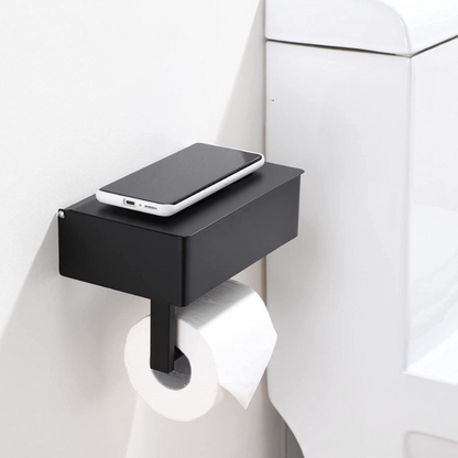 StahlDeluxe Toilet Paper Holder – Edelstahl mit Multifunktionalem Aufbewahrungsfach für Ihr Badezimmer