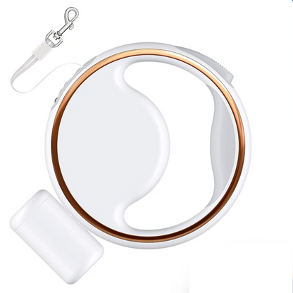 Automatische Hundeleine mit integriertem Licht und Taschenhalter.-4