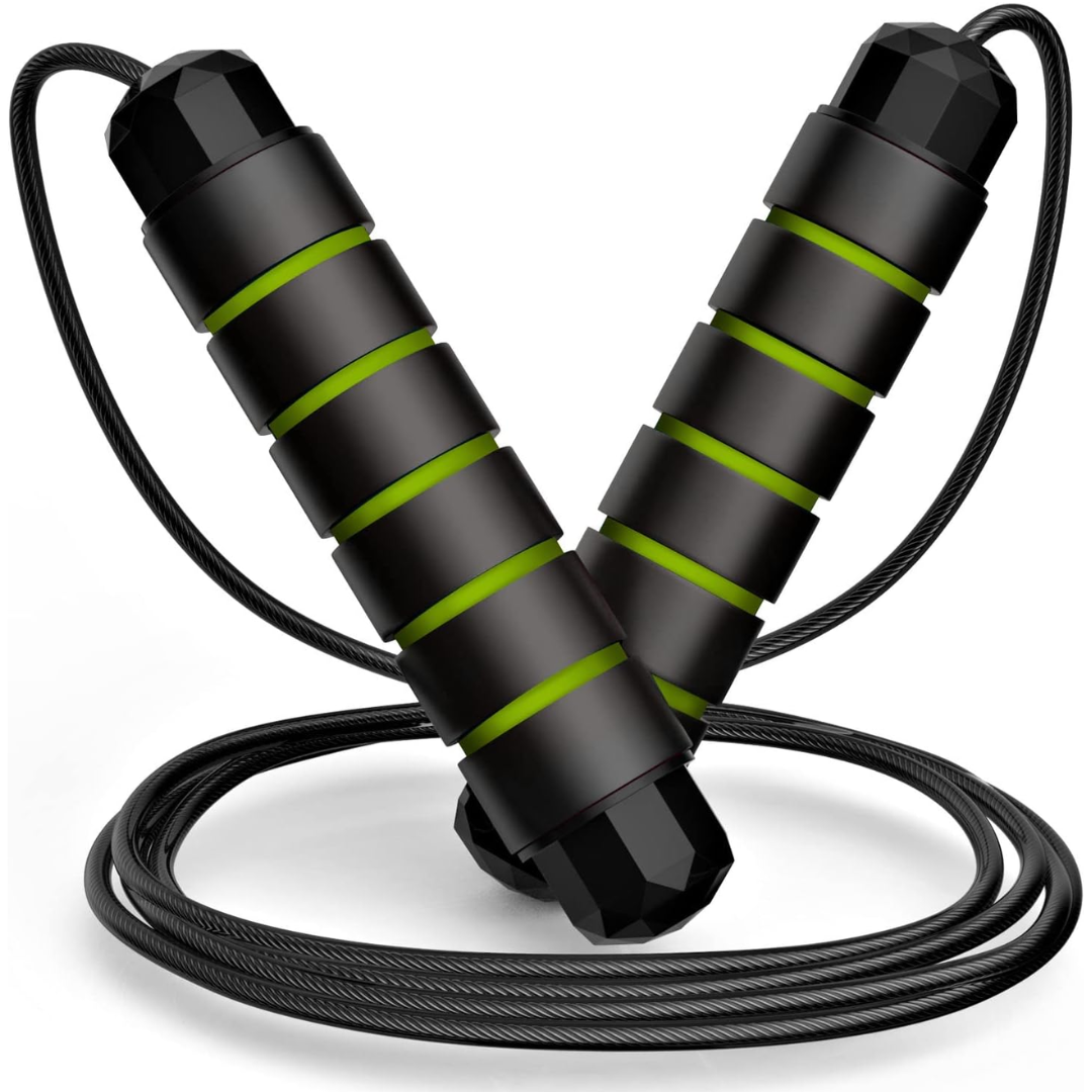 Variant image for Flexijump - Verstellbares Springseil für Fitness und Sport, Tangle-frei, Schwarz-3
