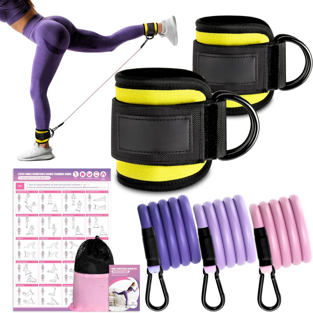Widerstandsbänder für Effektive Hüft- und Gesäßübungen - Langlebiges Latex, Anpassbare Passform-2