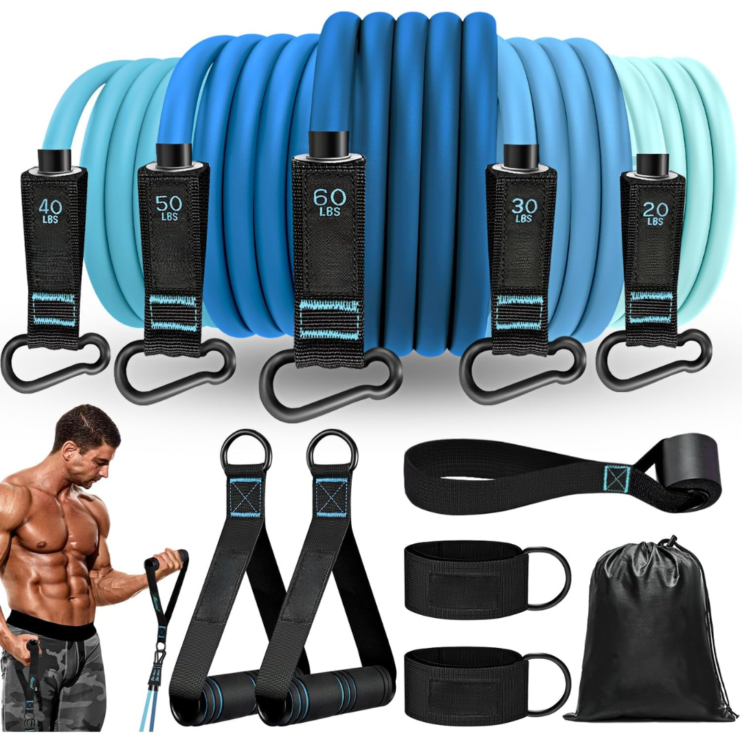 PowerFlex Widerstandsreifen Set - Hochwertiges Ganzkörpertraining für Kraft und Flexibilität-1