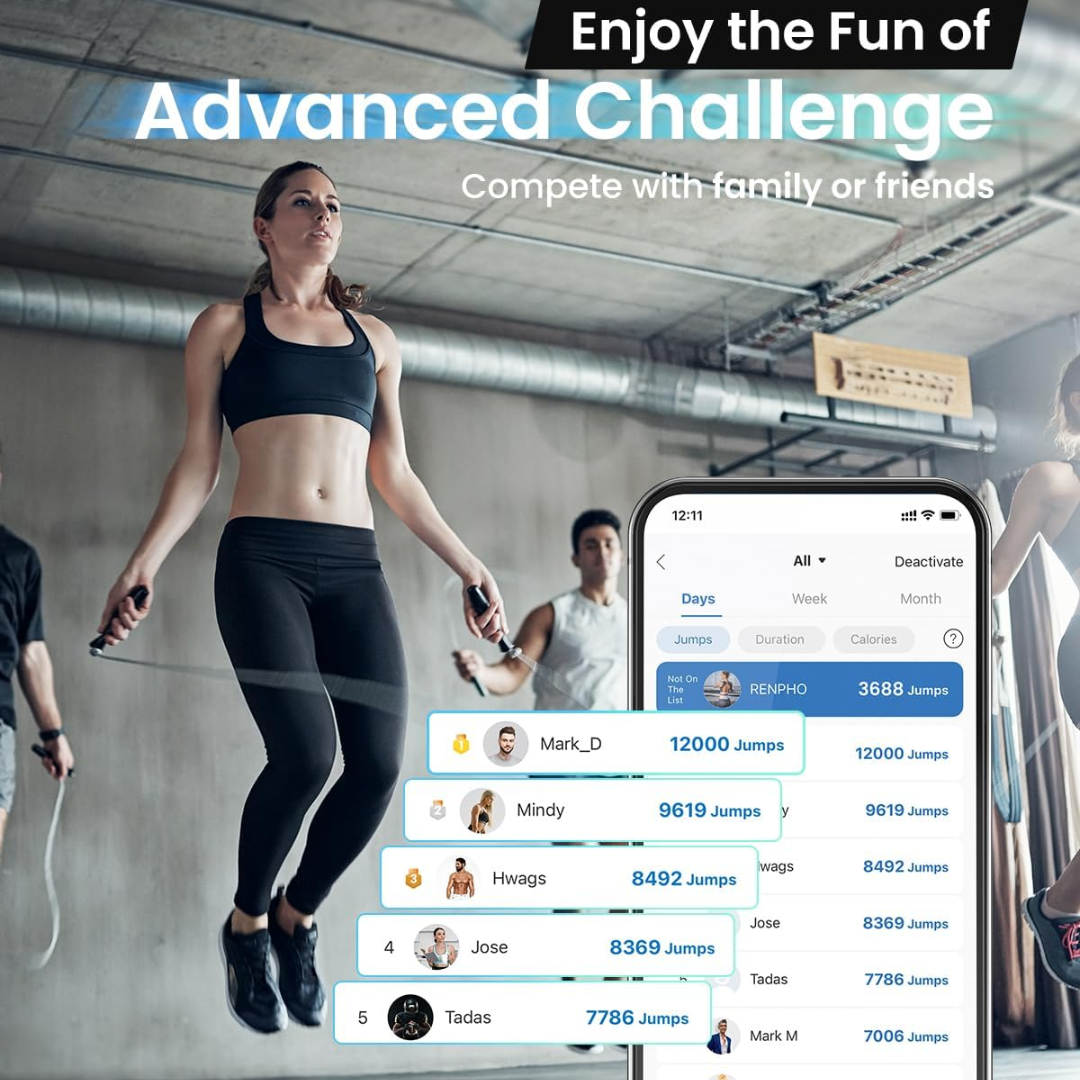 Jumpfit - Smartes Springseil für Fitness mit App-Integration und ergonomischen Griffen-4