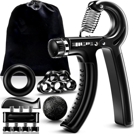 Gripmaster - Einstellbarer Handverstärker Set mit 5 Widerstandsniveaus für Griffkraft und Unterarmstärke-1