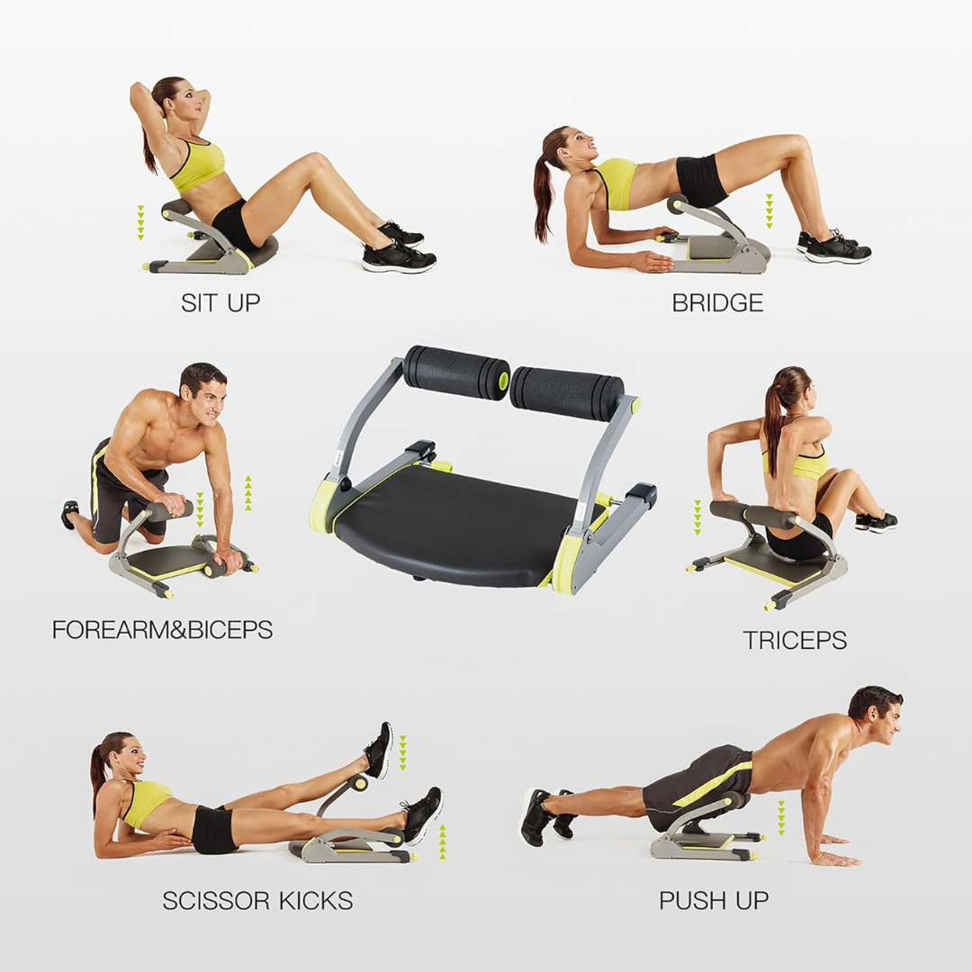 Coremax AB Crunch Trainer – Ergonomisches Design, Einstellbarer Widerstand, Platzsparend-3