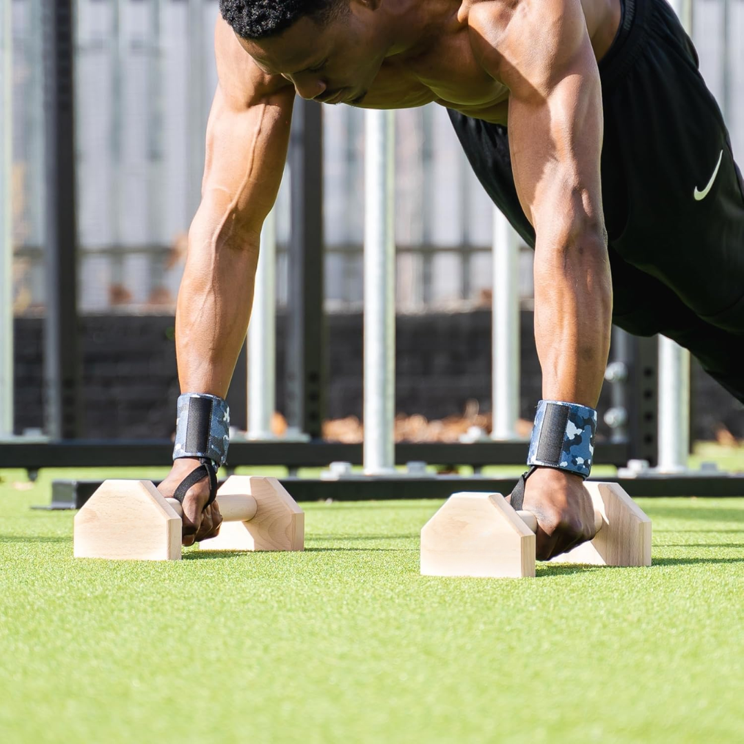 Calisthenics Power Bars - Robuste Holz Liegestützgriffe für Sicheres Training-6