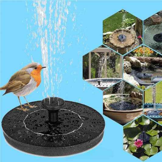 Umweltfreundlicher Solarbrunnen für Vögel – Gartenbrunnen Solar mit elegantem Sprühstrahl für Ihre Oase-1