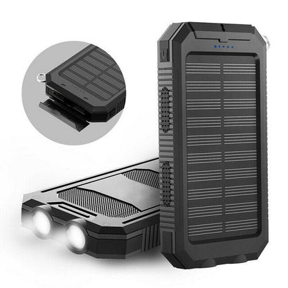 SOLARVAULT – Wasserdichter Solar Power Bank mit 500000mAh & Dual-USB