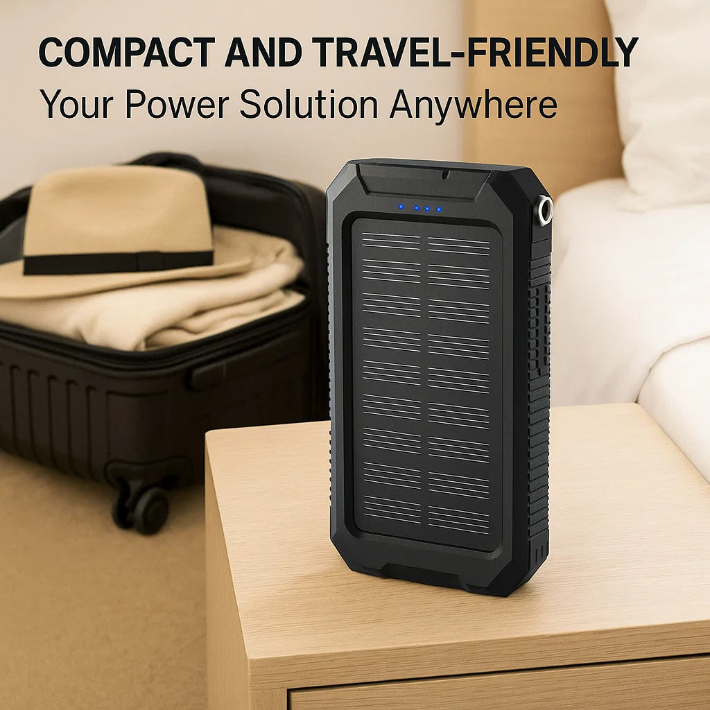 SOLARVAULT – Wasserdichter Solar Power Bank mit 500000mAh & Dual-USB