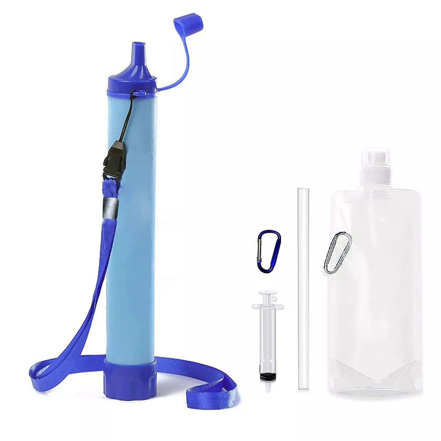 AQUAPREP Survival Filter – Tragbarer Wasserfilter mit 4-Stufen-Filtration für Notfälle & Outdoor-Abenteuer