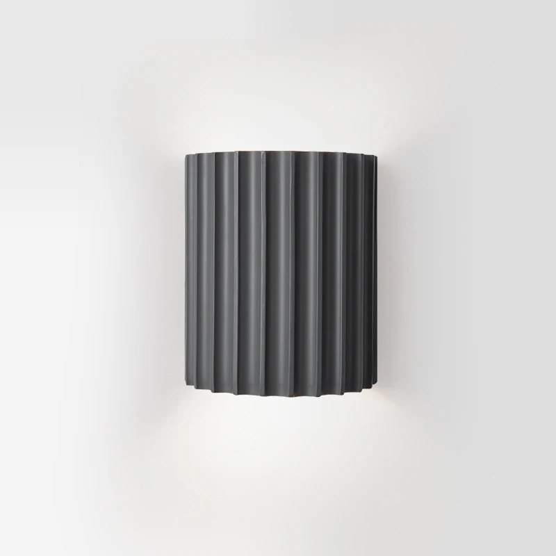 Wandleuchte Schwarz 30x20x12 cm LED Harz Moderne Wandlampe-6