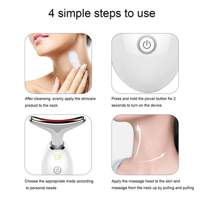 Serenetouch – 3-in-1 Gesichtsmassagegerät mit Lichttherapie, Vibration & Wärmefunktion