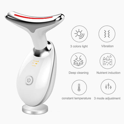 Serenetouch – 3-in-1 Gesichtsmassagegerät mit Lichttherapie, Vibration & Wärmefunktion