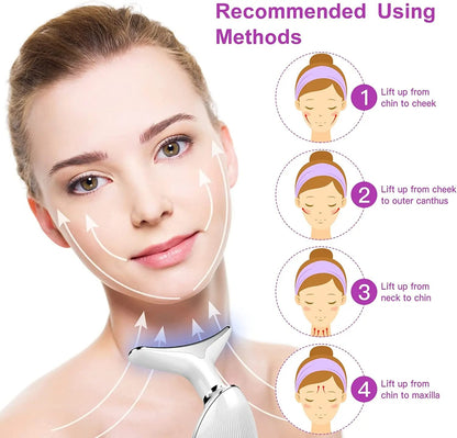 Serenetouch – 3-in-1 Gesichtsmassagegerät mit Lichttherapie, Vibration & Wärmefunktion