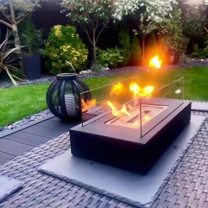 FlameGlow Bioethanol Tischkamin – Tragbar & Stilvoll für drinnen & draußen