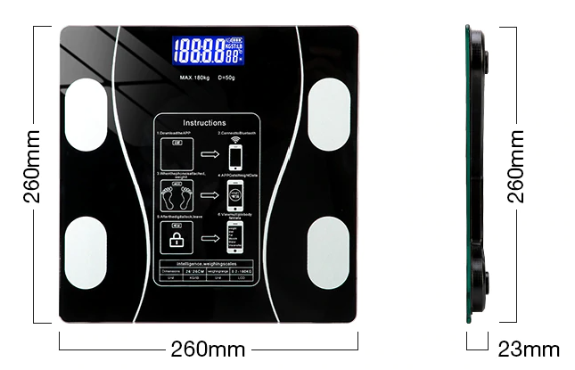 Fitscale Körperfettwaage mit App-Anbindung - 11 Messwerte für Ihre Gesundheit-3