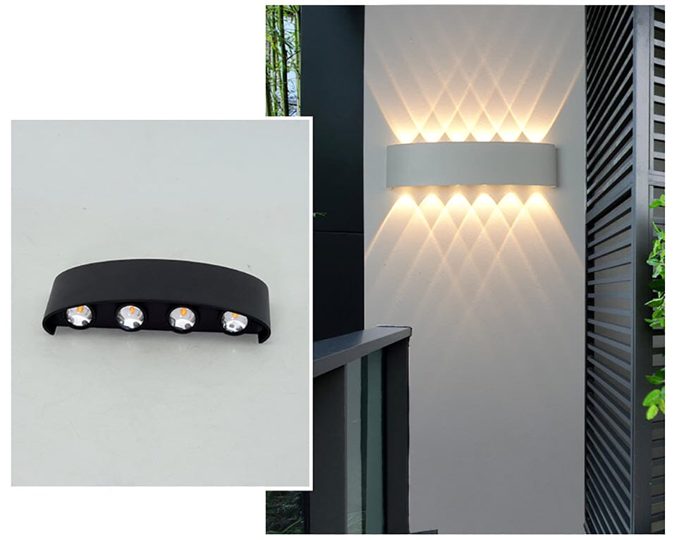 Wasserdichte LED-Außenwandleuchte – Elegante & energieeffiziente Außenbeleuchtung aus Aluminium