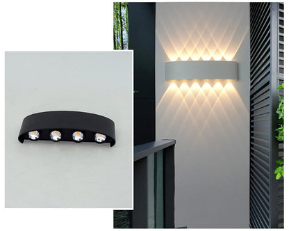 Wasserdichte LED-Außenwandleuchte – Elegante & energieeffiziente Außenbeleuchtung aus Aluminium