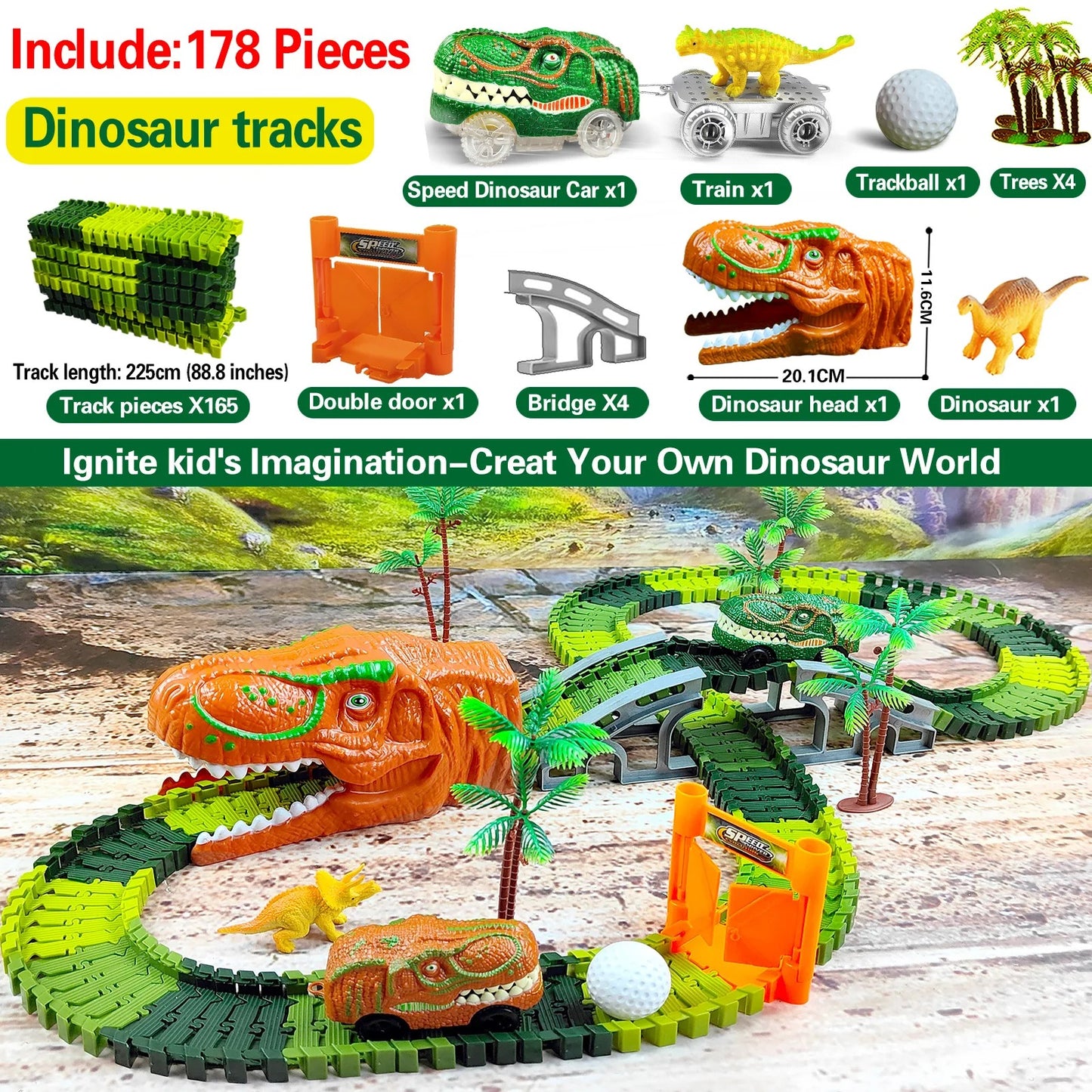 DinoTrack Express – Interaktives Dino-Zugspiel für fantasievolle Kinder ab 3 Jahren