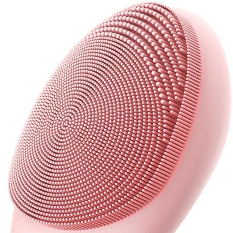Glowpure – Elektrischer Gesichtsreiniger mit LED-Licht & 42 °C Wärmetechnologie | Silikon Hautpflegegerät mit Klangvibration