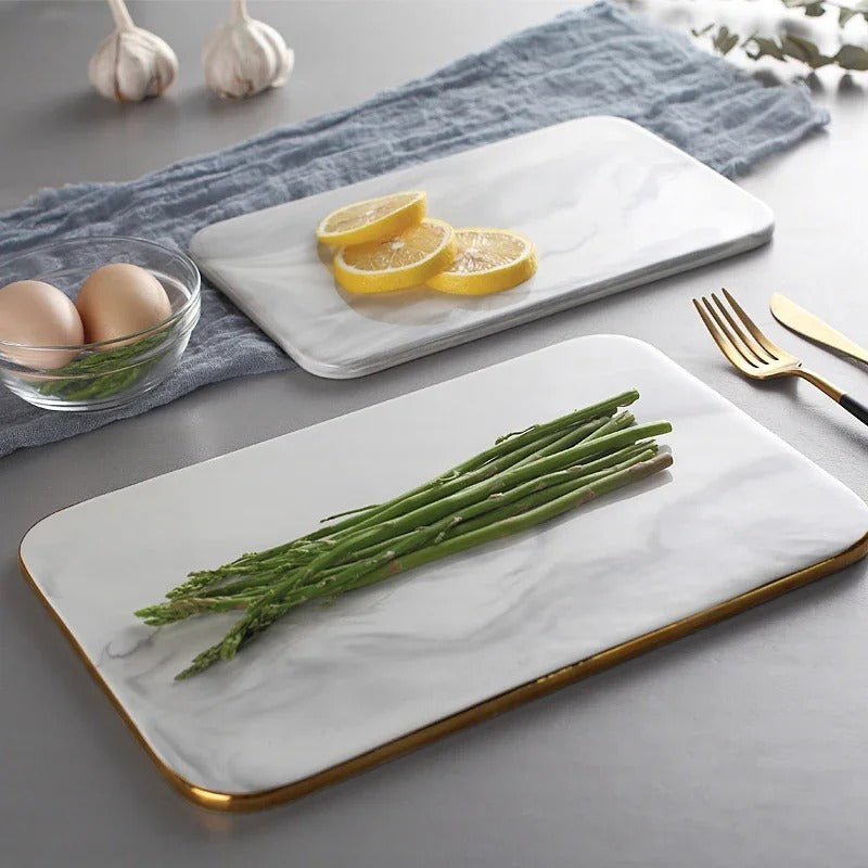 StoneEdge Marmor Schneidebrett – Elegant & Funktional für Schneiden und Servieren