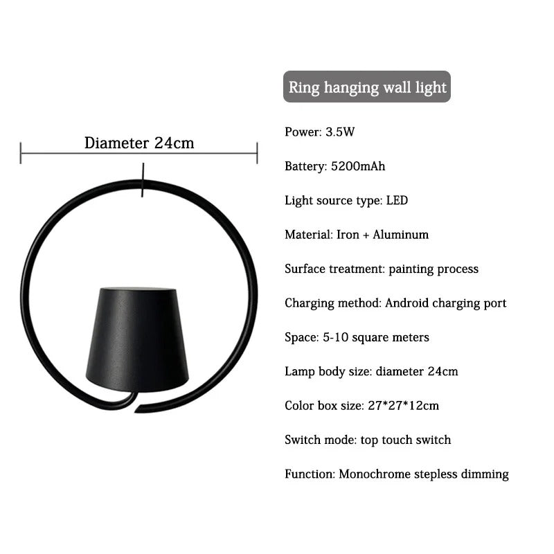 LUMIPEND – Wiederaufladbare LED-Pendelleuchte für Innen- & Außenbereiche