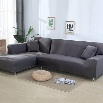 Sofa Bezug Grau Größe M Stretch Samt Waschbar für Optimalen Schutz und Stil-2
