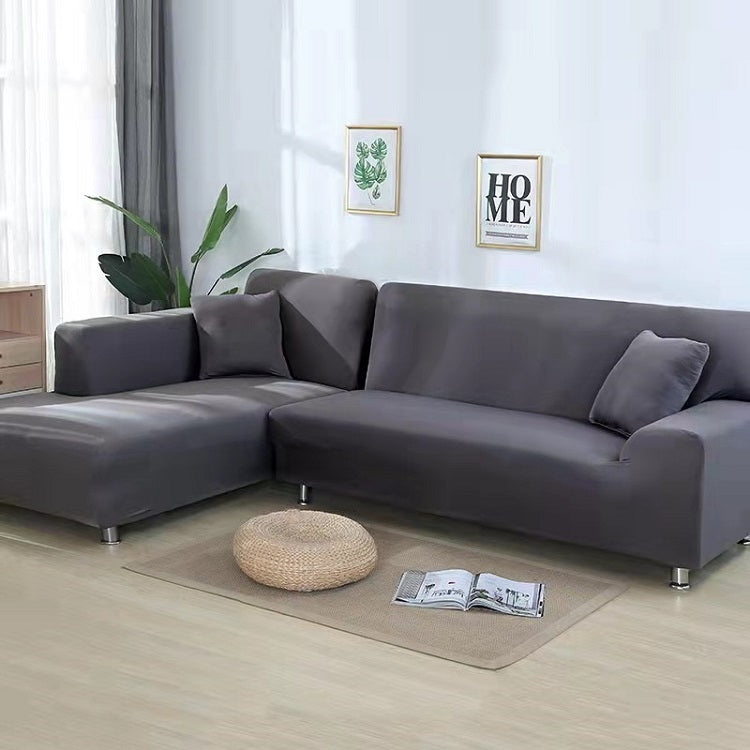 Variant image for Sofa Bezug Grau Größe M Stretch Samt Waschbar für Optimalen Schutz und Stil-2