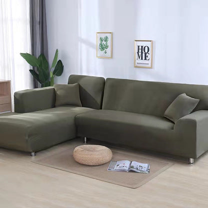 Variant image for Sofa Bezug Grau Größe M Stretch Samt Waschbar für Optimalen Schutz und Stil-12