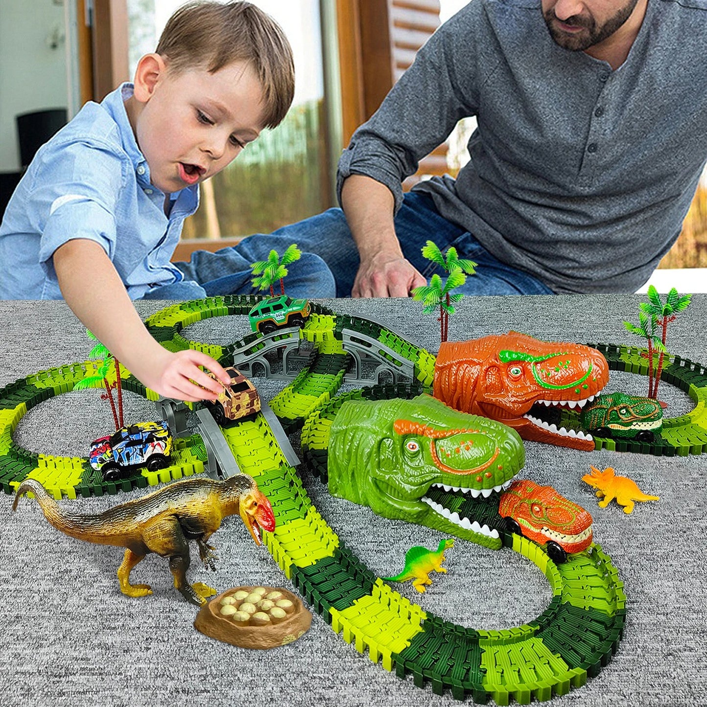 DinoTrack Express – Interaktives Dino-Zugspiel für fantasievolle Kinder ab 3 Jahren