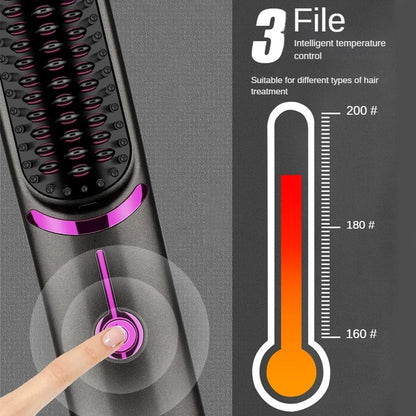 Tima Styler – Kabelloser Glättbürsten-Styler für glattes Haar überall