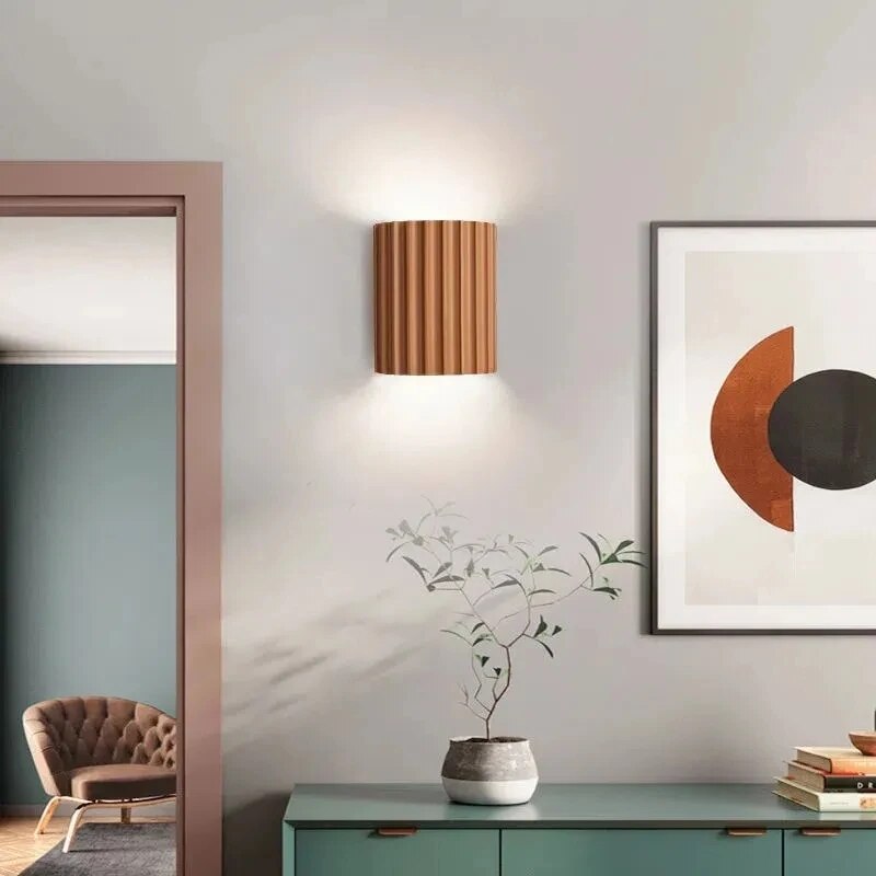 Variant image for Wandleuchte Schwarz 30x20x12 cm LED Harz Moderne Wandlampe-4