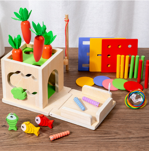 ActivityCube – Montessori-Spielzeugbox mit 8 Lernaktivitäten für Babys